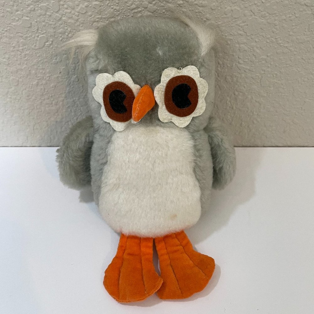 Vintage Kamar Plush Owl